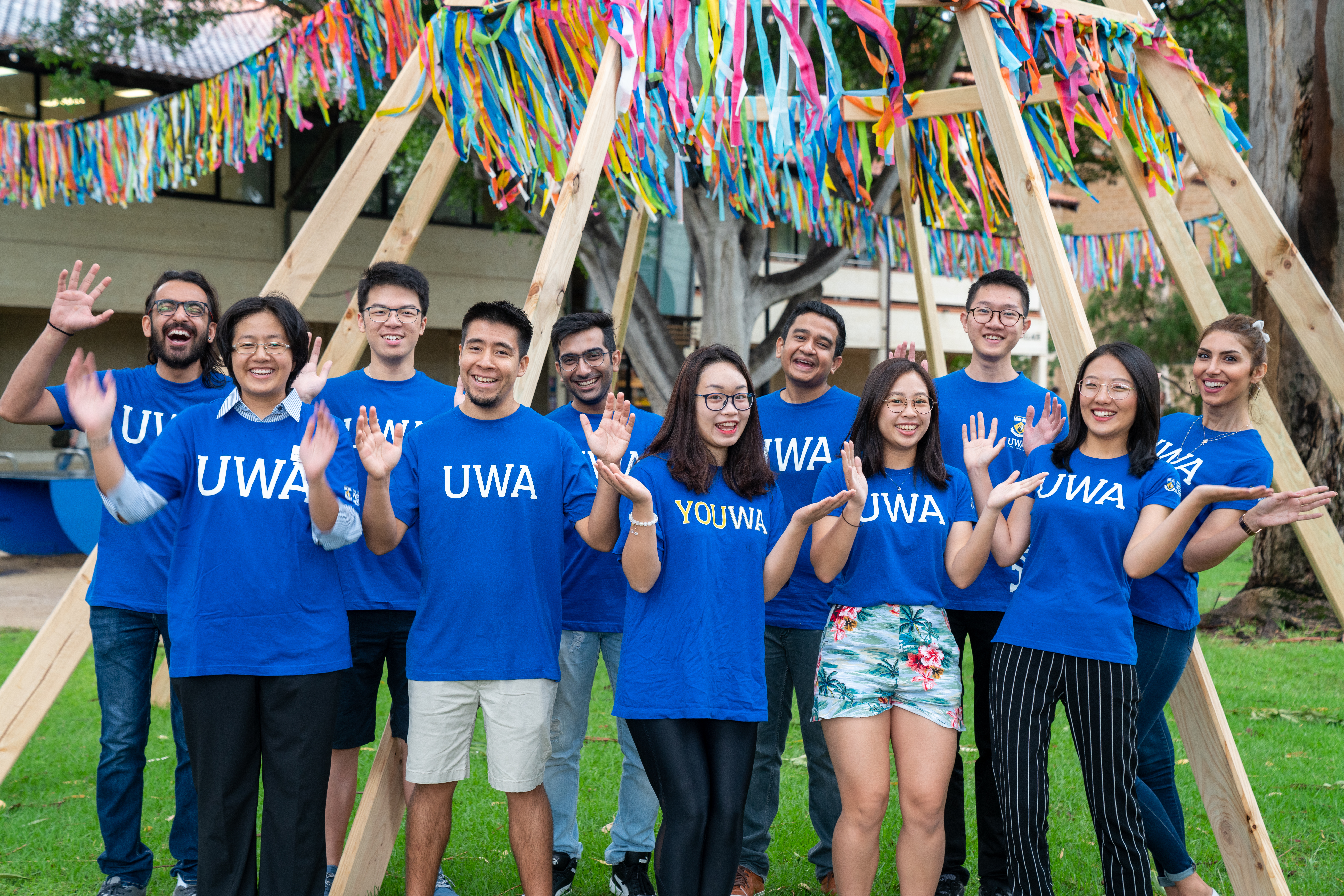 Picture of a group of students who are unibuddies