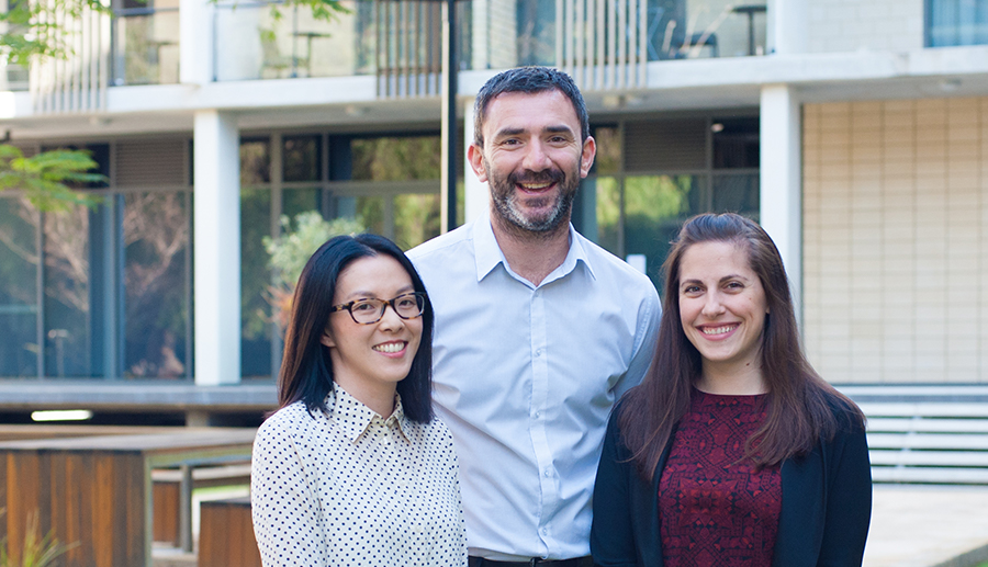 Three University Hall Residential Life Coordinators