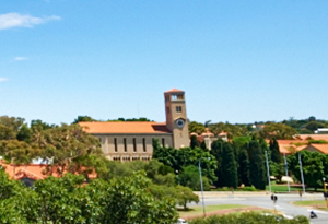 View of Winthrop Tower from The Lantern