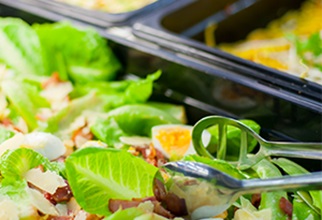 Caesar salad in Dining Hall salad bar