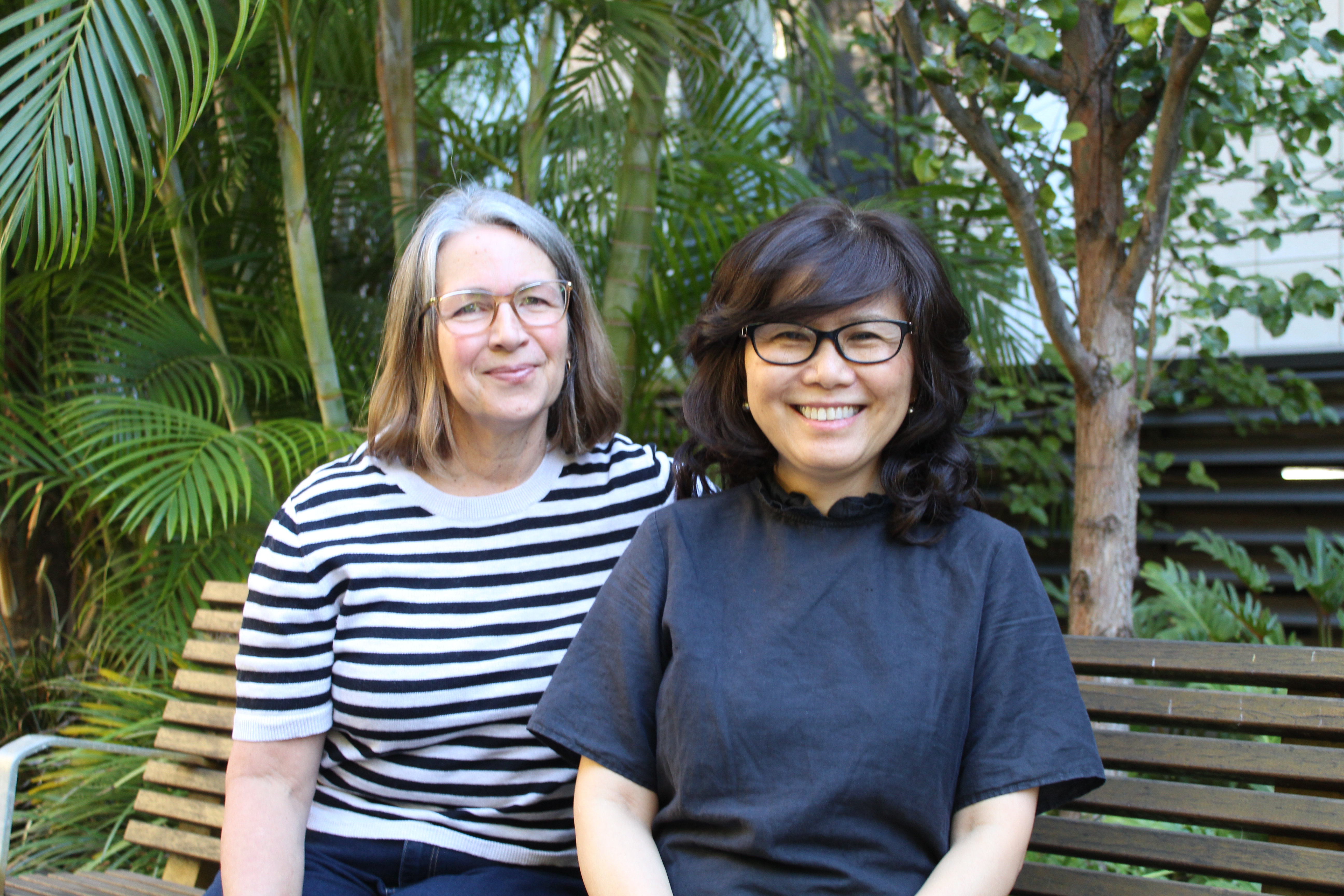 Two admission team members